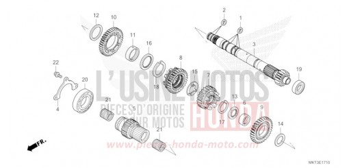 TRANSMISSION (MAINSHAFT) ADV750R de 2024
